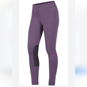 Kerrits Performance Fleece Knee Patch Equestrian Tights Purple, size XL